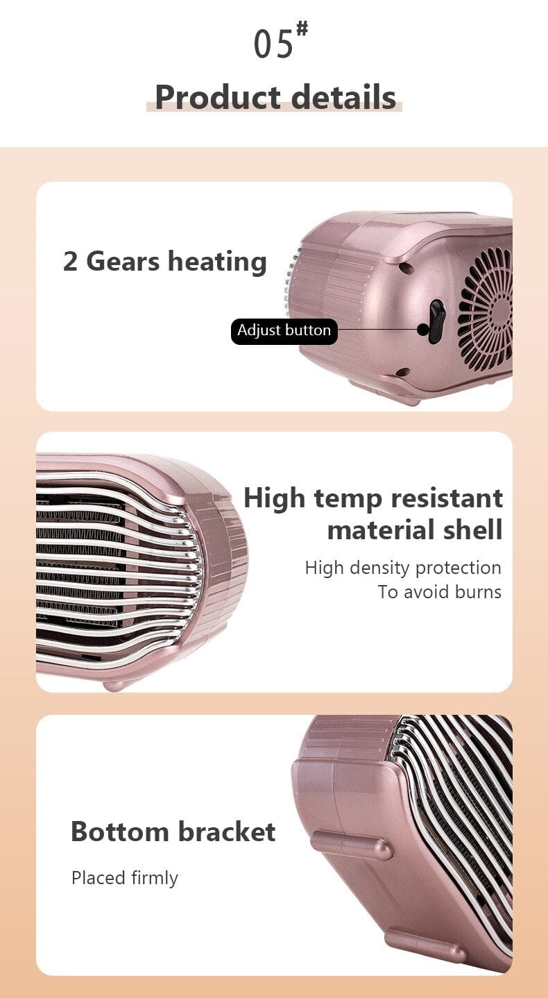 Electric Heating Space Heater Fan With Overheat Protection - Present Electronics 