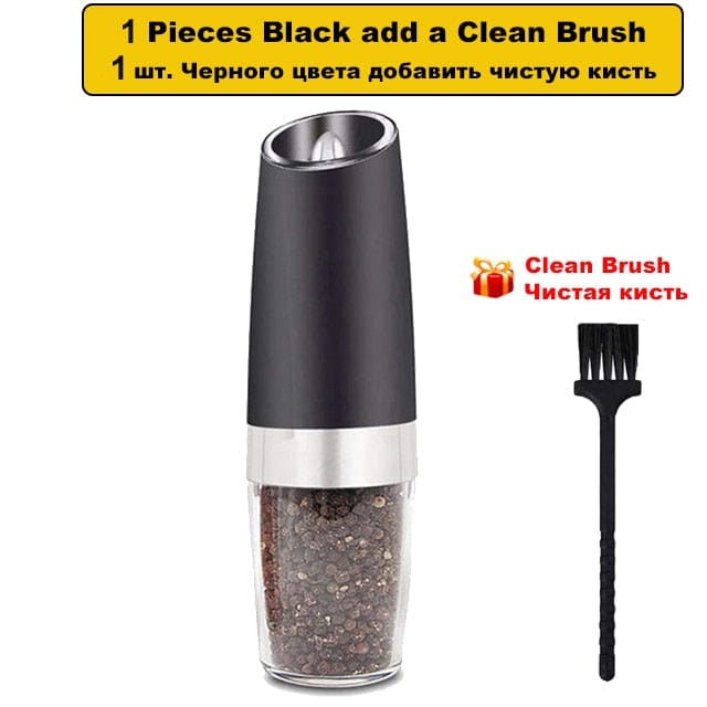 Automatic Electric Gravity Induction Salt and Pepper Grinder - Present Electronics 