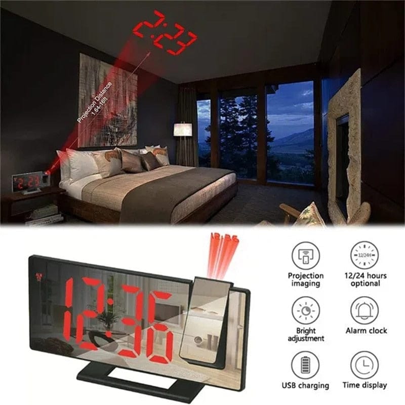 LED Projection Alarm Clock - Present Electronics 