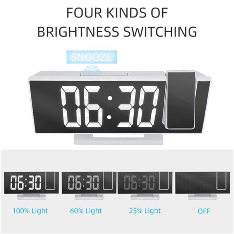 LED Projection Alarm Clock - Present Electronics 