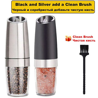 Automatic Electric Gravity Induction Salt and Pepper Grinder - Present Electronics 